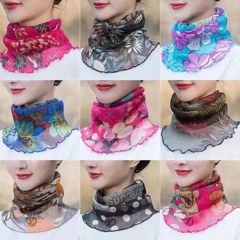 

Женский многофункциональный шарф-накидка Gold Tead для защиты от солнца весной и летом