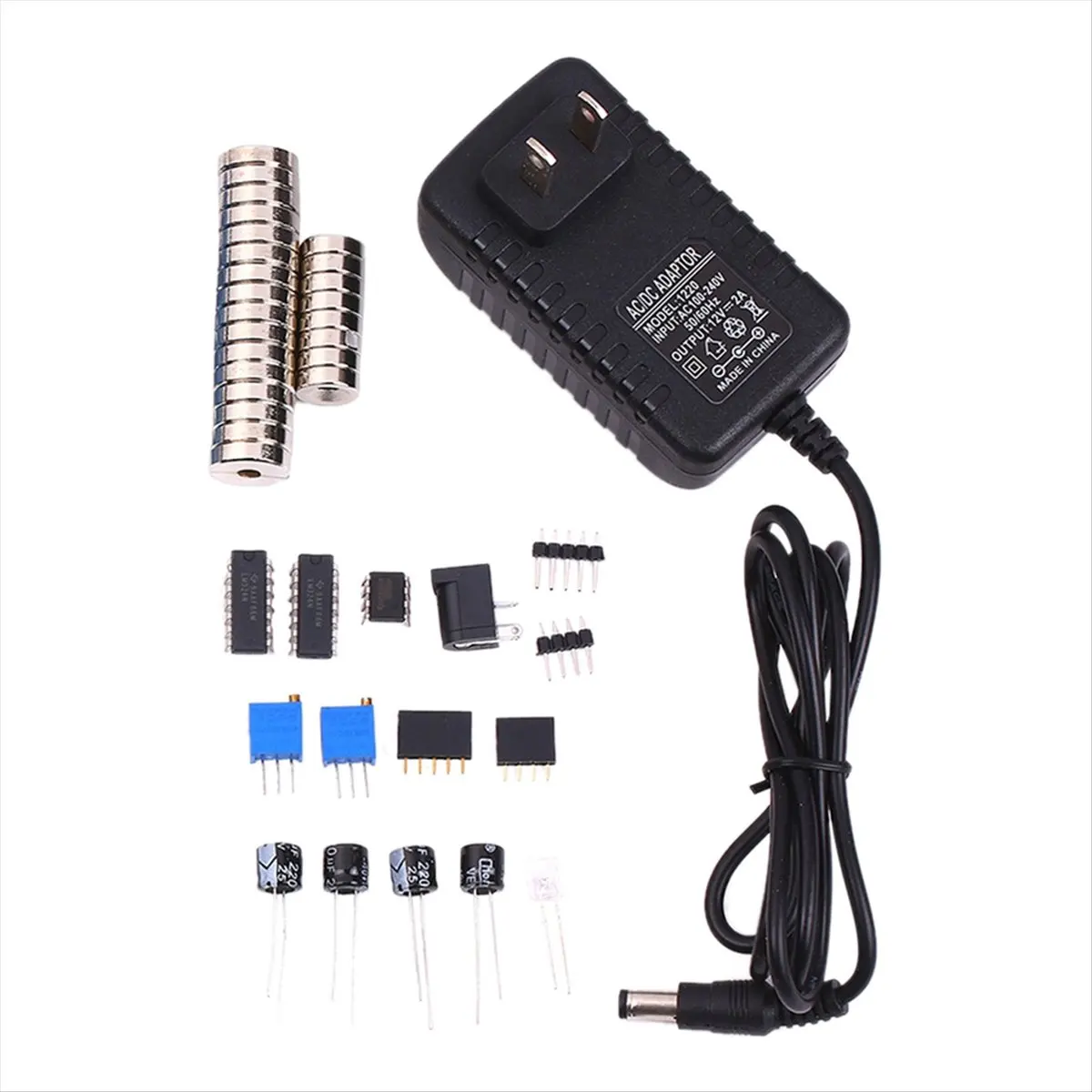 

DIY Magnetic Levitation Electronic Kit,Rotating Magnetic Suspension Module Electronic DIY Welding Kit US Plug-ABFB