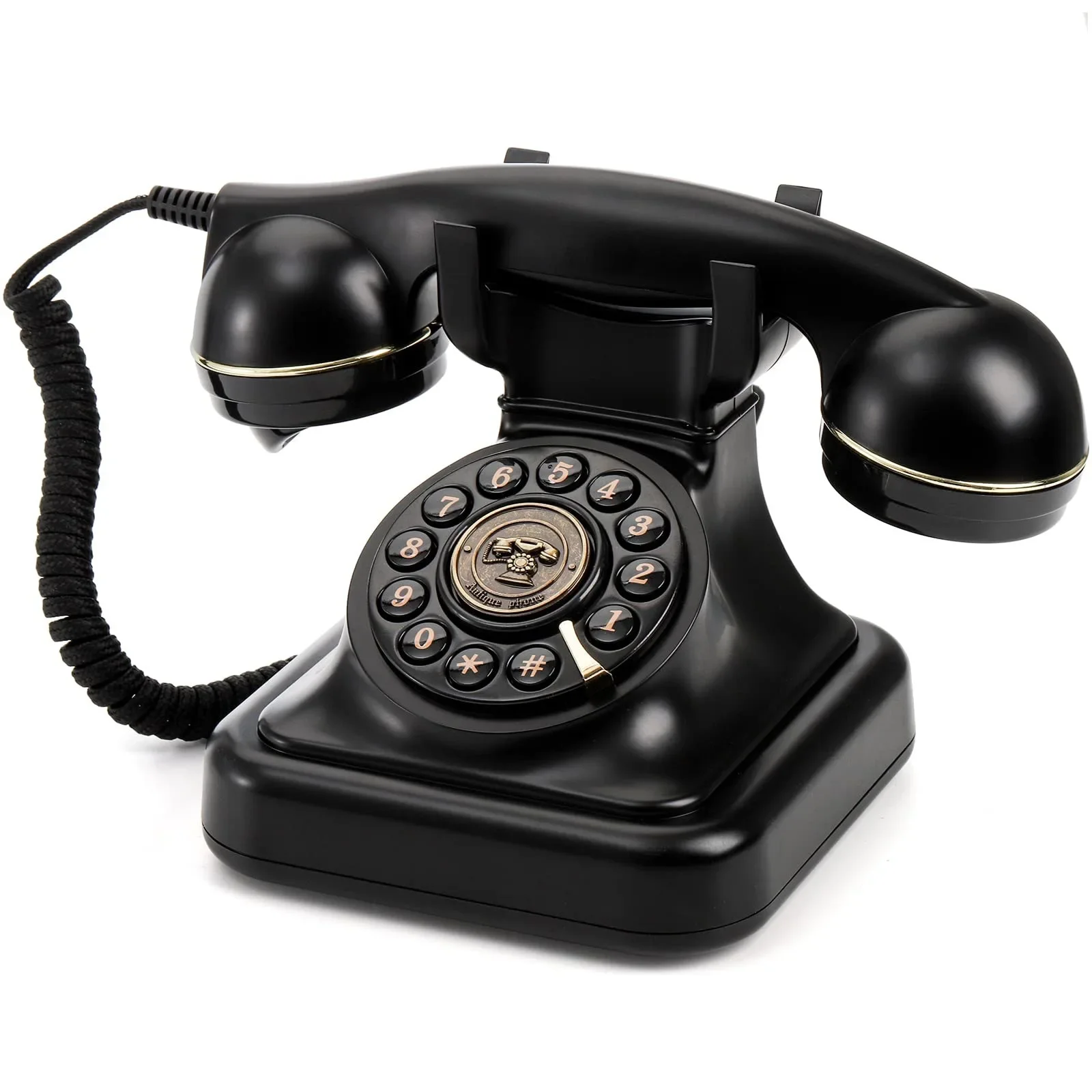 DurableRetro European And American Phones Landline Antique Phones No External Power Supply No Battery Required