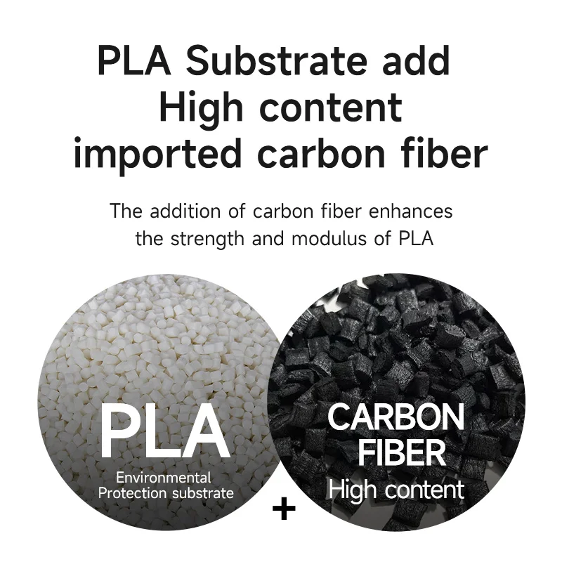 eSUN Carbon Fiber PLA 3D Printer Filament 1KG 1.75MM Fast Printing PLA-CF High-strength Carbon Fiber PLA Filament For Bambu Lab