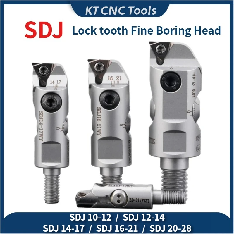 

SDJ Fine Tuning Fine Boring Tool Head LBK CBK EWN Lock tooth Thread Small Aperture Boring Hole SDJ10 SDJ12 boring tool holder