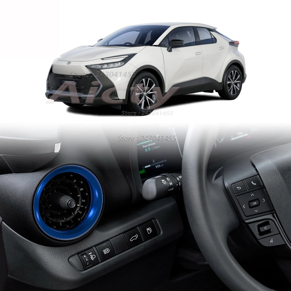 For Toyota CHR C-HR 2024 2025 ABS Window Switch Cover Inner Door Handle Bowl Air Condition Cover Trim  Interior Accessories