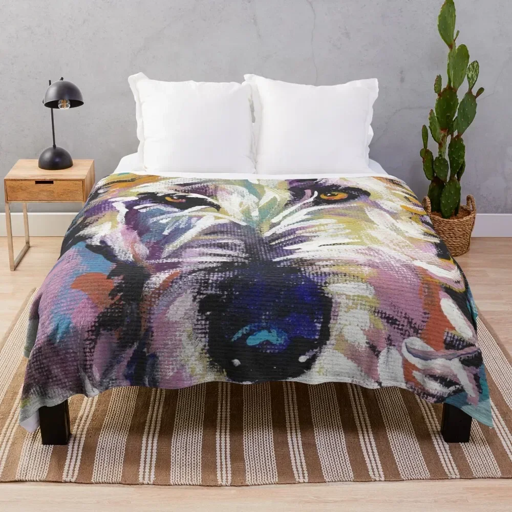 

Irish Wolfhound Dog Bright colorful pop dog art Throw Blanket Soft Beds Sofa Sofa Quilt warm for winter Blankets