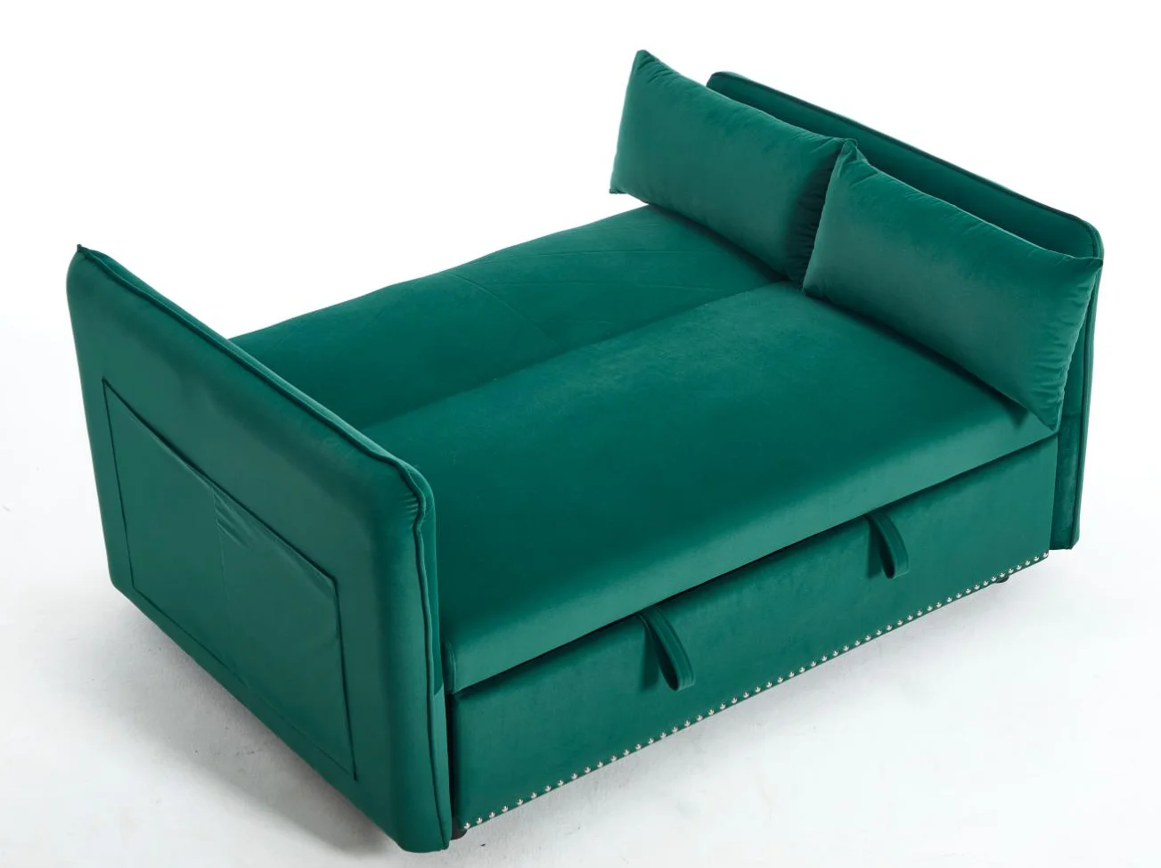 أريكة سرير فوتون قابلة للتحويل 5 في 1 مع مسند ظهر وجيب جانبي لغرفة المعيشة وغرفة المعيشة #5