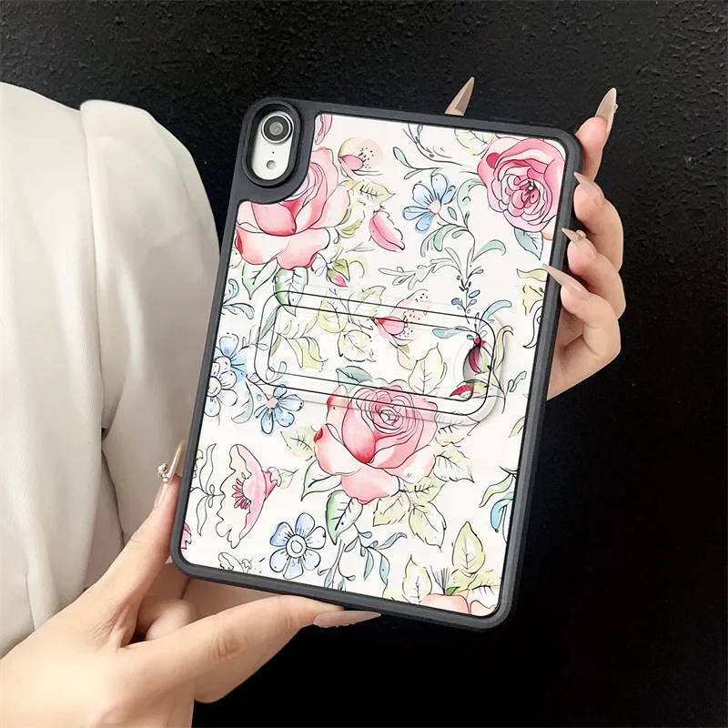 

Cute Flower Tablet Case For Apple iPad 11 2025 10/Air 5/4 10.9 inch Pro 11/12.9 13 inch 10.5 10.2 9.7 mini 7/6 Cover with Stand