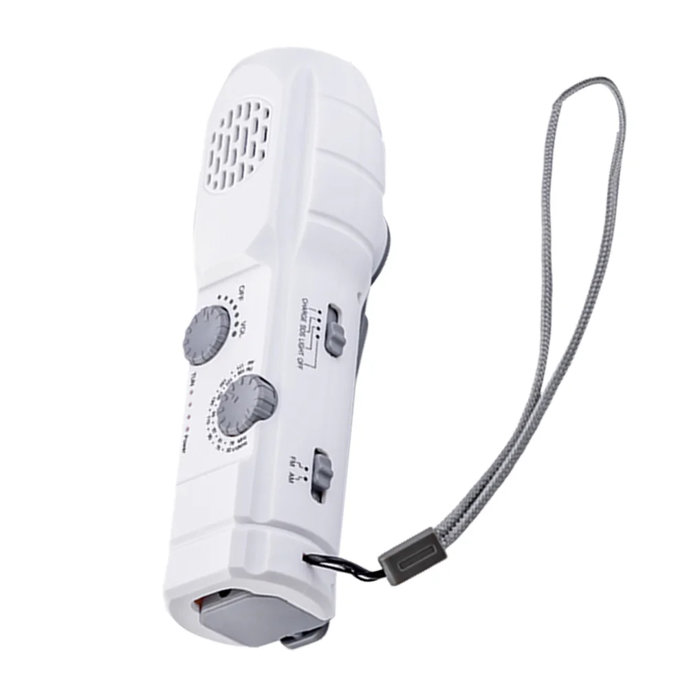 

Hand Crank Flashlight Multifunctional Emergency Rechargeable LED Outdoor Camping Hiking Radio Sos Alarm USB