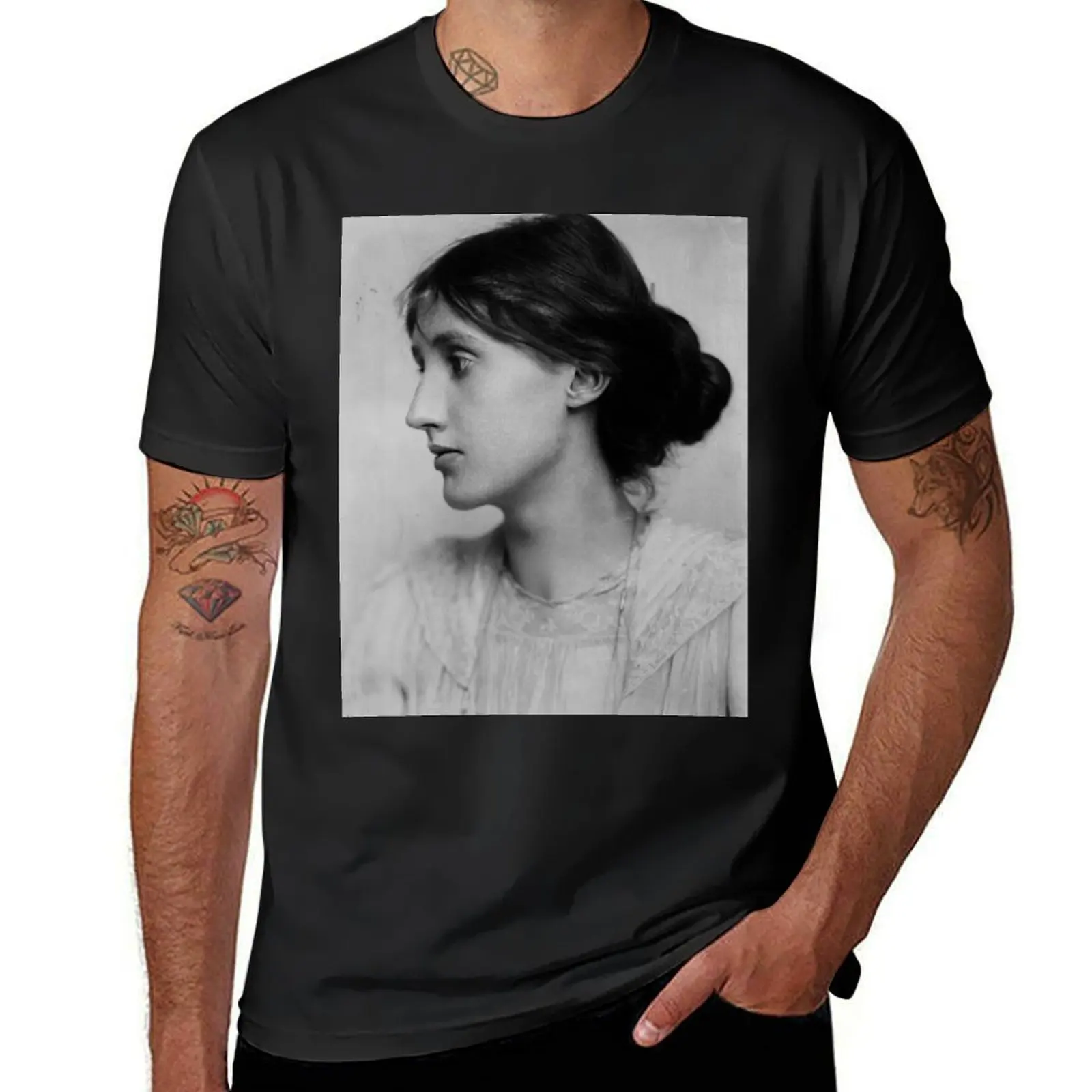 Virginia Woolf T-Shirt anime blacks hippie clothes aesthetic clothes men clothings