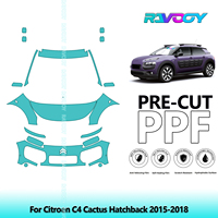 Car Front Kit Clear Bra Precut PPF Paint Protection Film For Citroen C4 Cactus Hatchback 2015-2018
