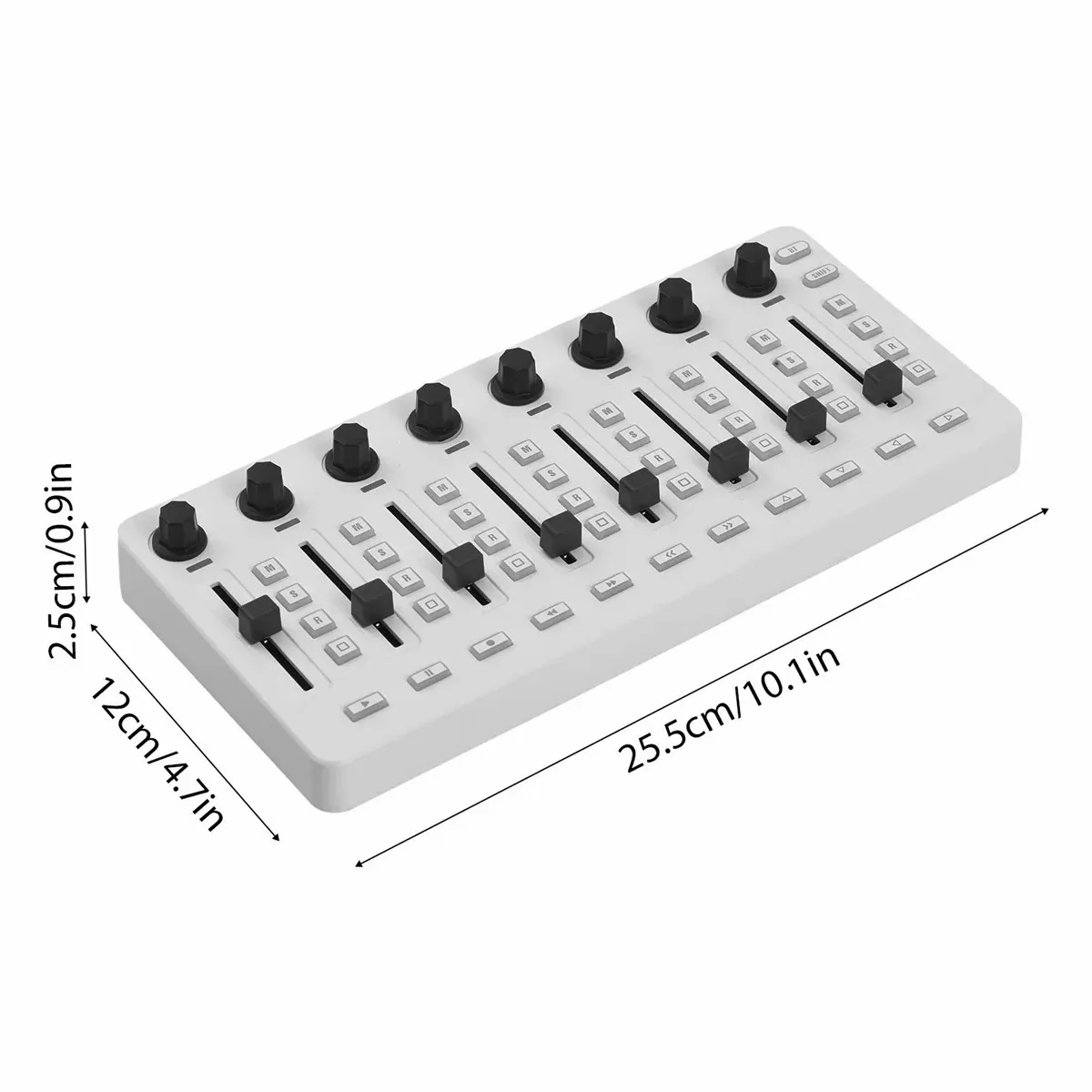 M-VAVE SMC-Mixer وحدة تحكم MIDI لاسلكية خلط وحدة التحكم اتصال Type-C توريد USB لنظام التشغيل Windows/Mac/Ios/Android قابلة للشحن