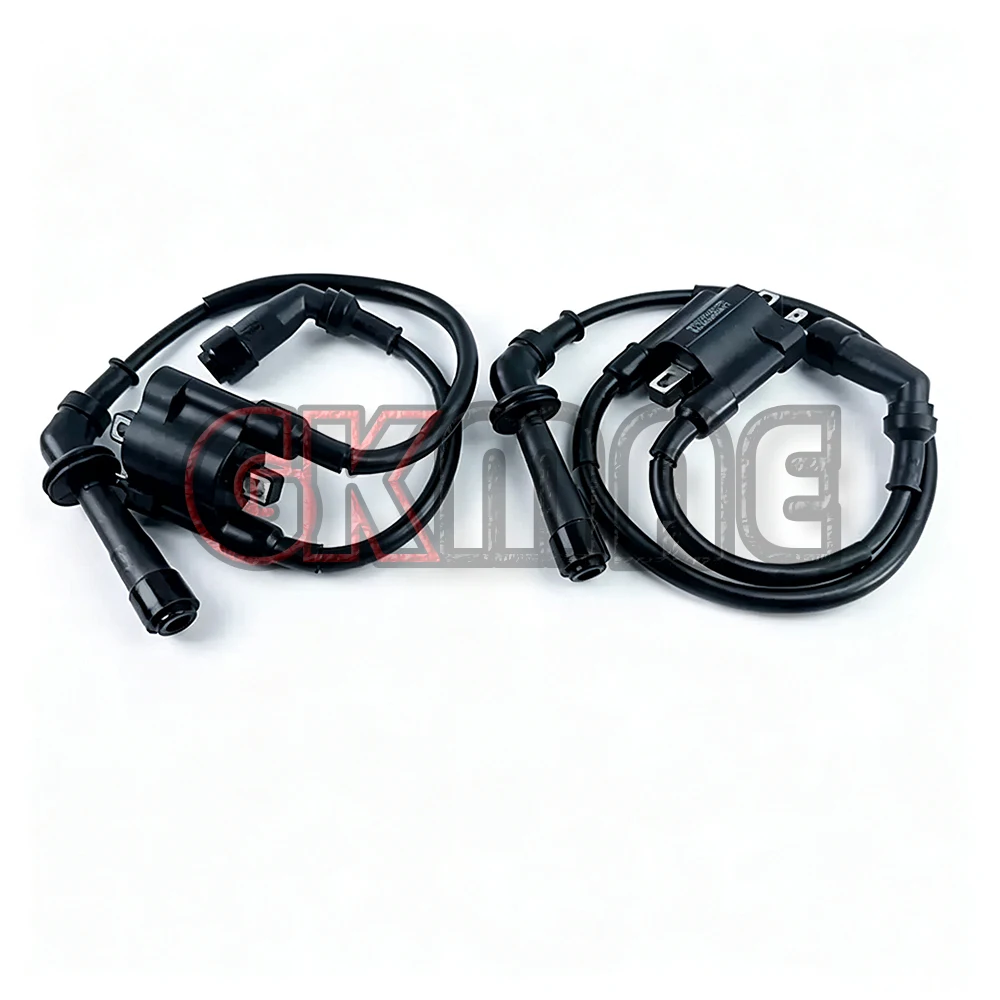 Fit For QJMOTOR SVT 650 X SVT650X Motorcycle Front Rear Ignition Coil High Voltage Pack Spark Plug Cap Wire Kit Accessories