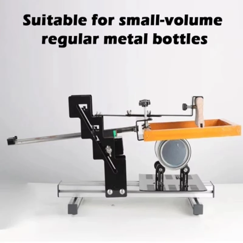 Manual Curved Screen Printing Machine for Cylindrical Objects Bottles Tumbler Adjustable for Φ1.3-27CM Curved Screen Printer