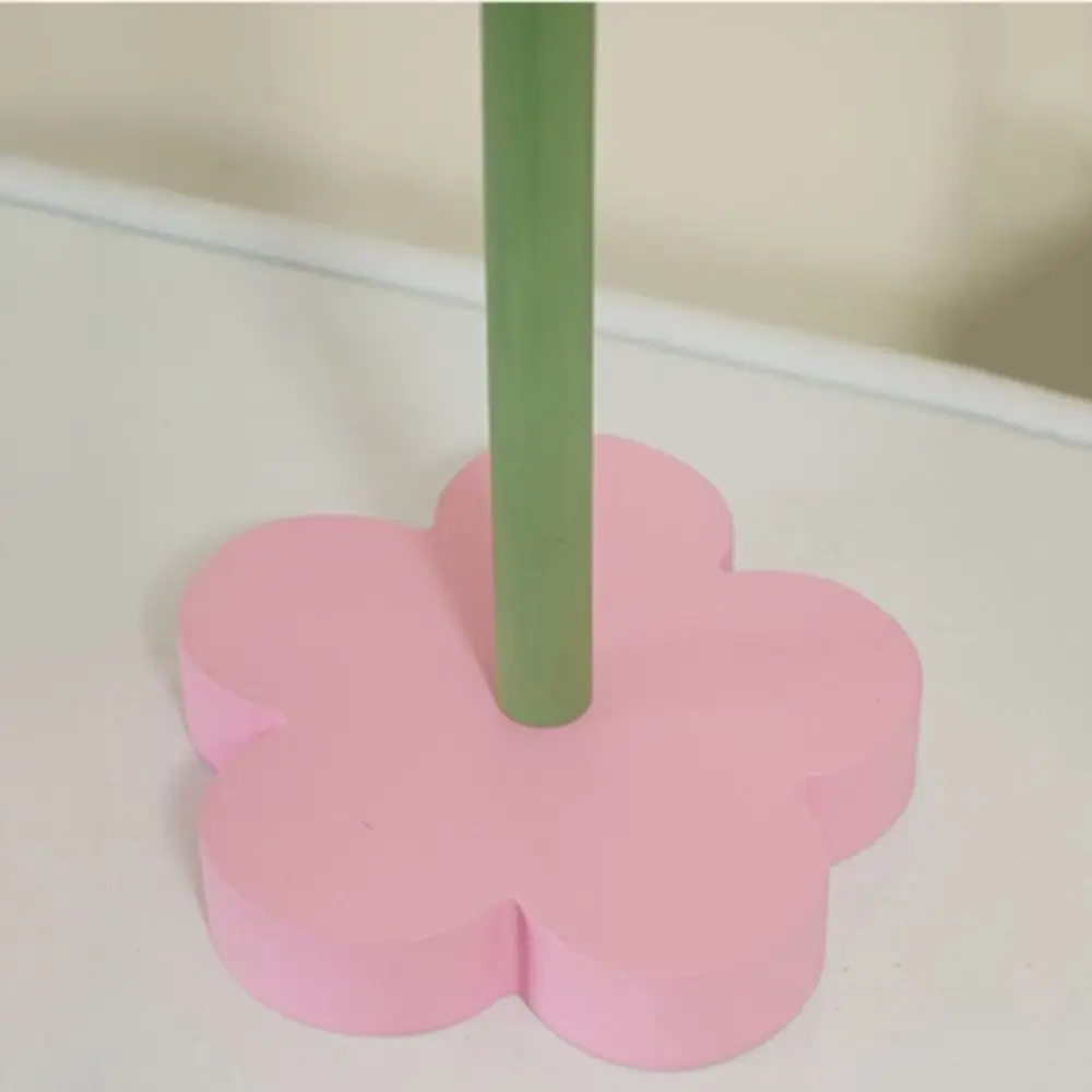 Ornaments Wooden Flower Roll Paper Rack INS Vertical Tissue Stand Creative Rolls Storage Napkins Rack Toilet