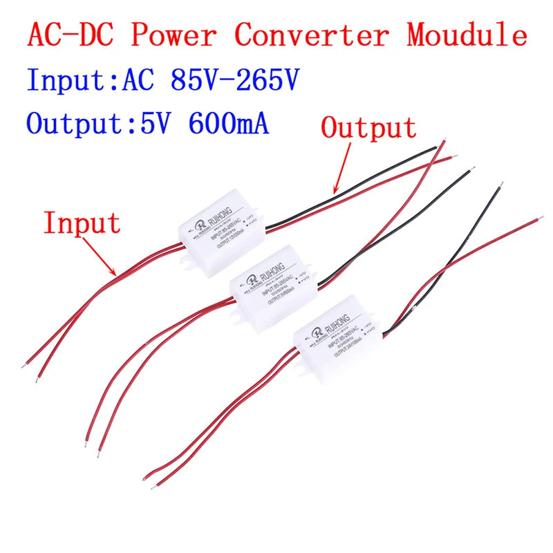 Módulo de fuente de alimentación AC-DC, Mini convertidor Buck, AC110V, 220V, 230V a DC 3,3 V, 5V, 12V