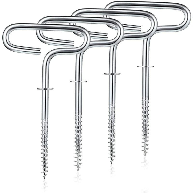 

CACI Ice Fishing Shelter Anchor Ice Shanty Anchor Outdoor Camping Tent Threaded Tent Peg Winter Steel Ice Tent Accessories