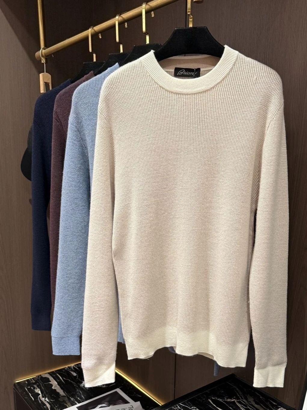 Bri Italian wool blend soft breathable warm knitted sweater