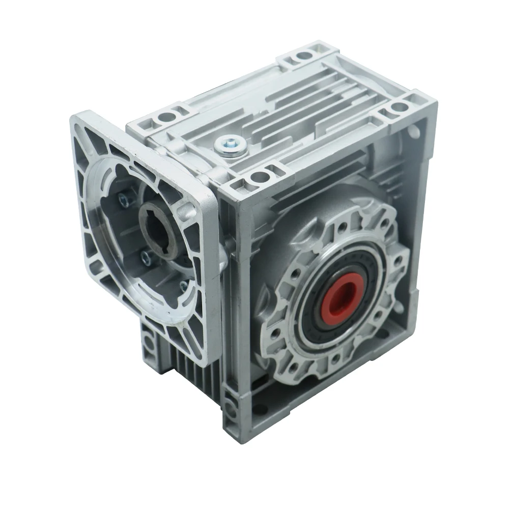 Reductor de turbina HLTNC RV075 Diámetro 19 24 28 mm Potencia del motor 0,55 0,75 1,1 1,5 2,2 3 4kw reductor de velocidad helicoidal para motor paso a paso