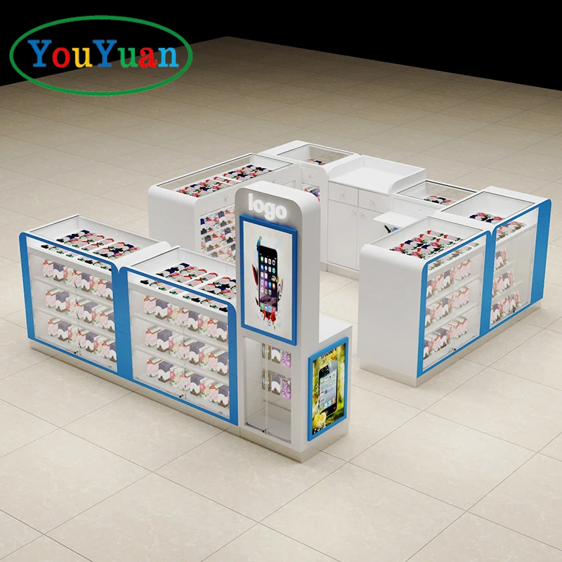 (customized)Cabinets Supplier Retail Store Interior Design Mobile Display Counter Furniture Phone Shops Display