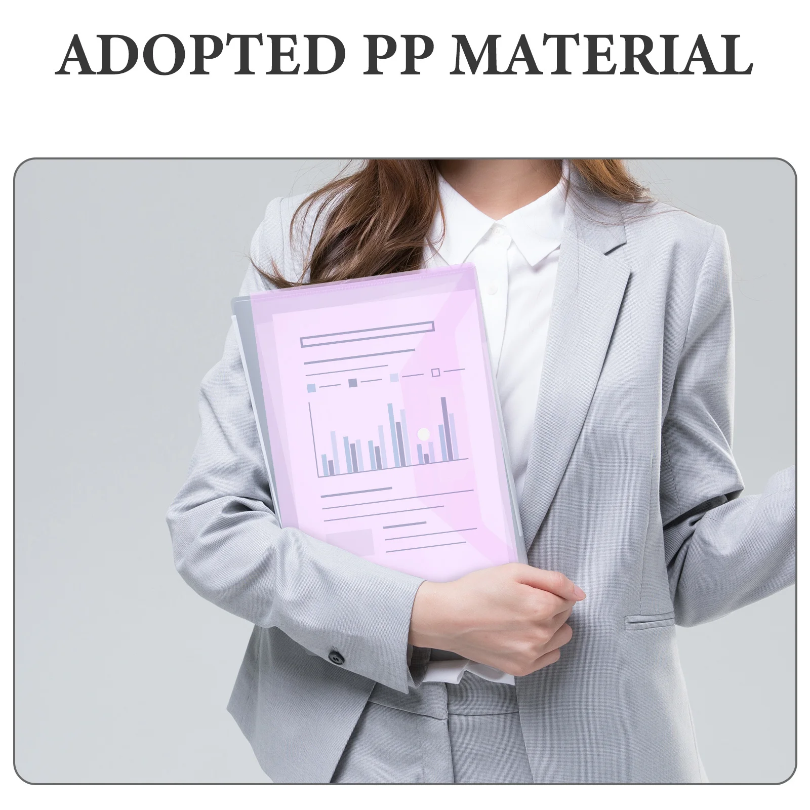 

6pcs File Pocket Pp Material Snap Button Pouch For A4 Documents Transparent Document Storage Bag Office Supplies Folder