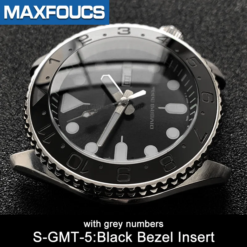 إطار سيراميك منحدر إدراج GMT نمط 38*30.6 مللي متر لـ Seiko SKX007 SKX011 لأجزاء ساعة Rlx GMT-Master MOD