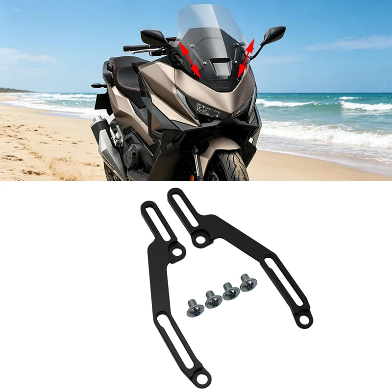 Image of FORZA750 2025 Windschutzscheiben-Einsteller Passend für HONDA Forza 750 Forza750 Motorrad-Zubehör CNC Windschutzscheiben-Halterung