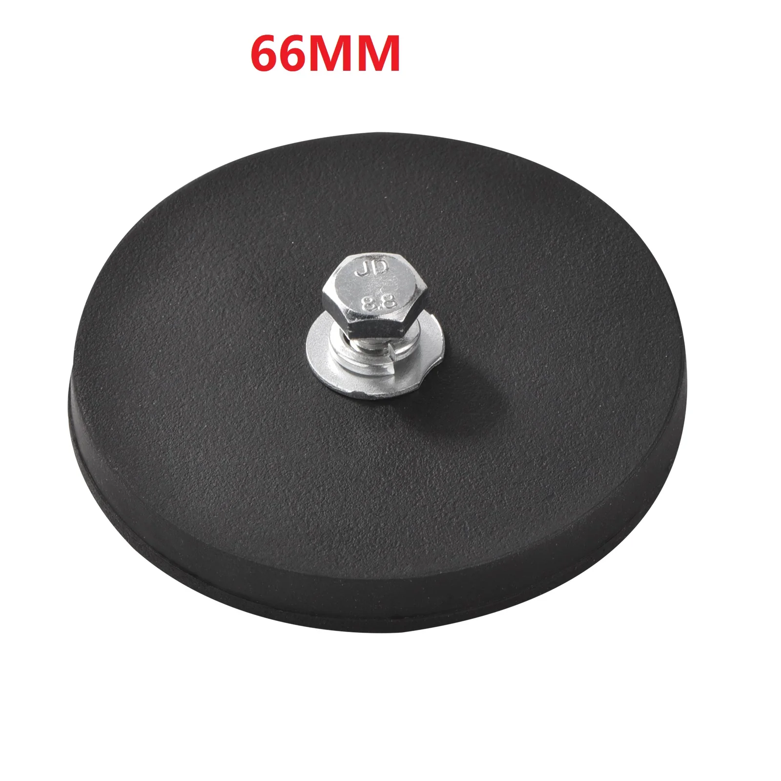 2PCS 66mm 88mm M6 Rubber Magnets Internal Thread Strong Magnet Base With screw and washer for LED Work Light Holder SUV Offroad
