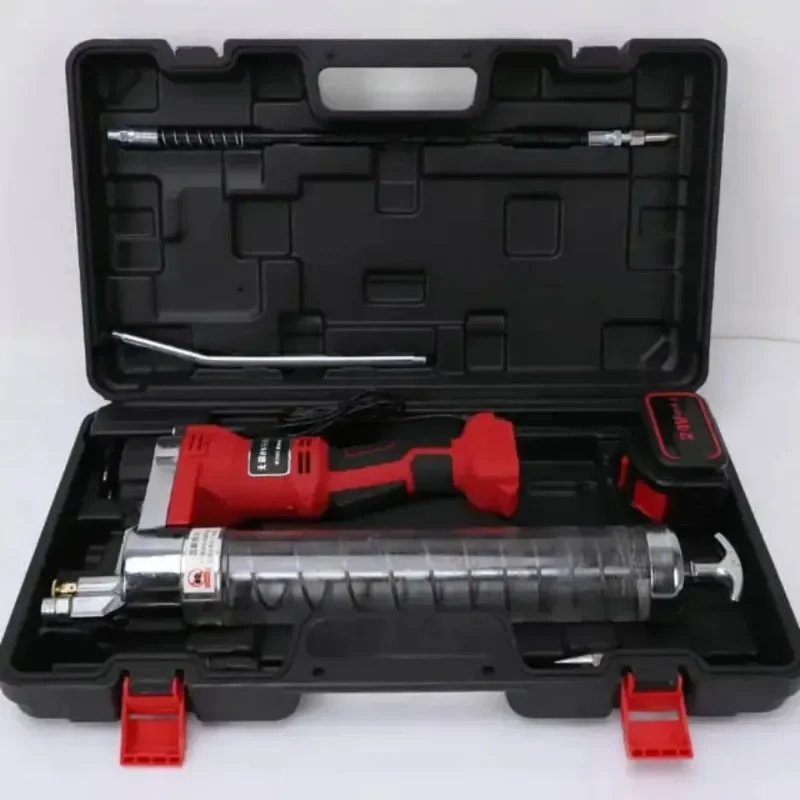 24V Professional Automatic Grease Pump Rechargeable Battery Cordless 600cc Air Operated Grease Gun