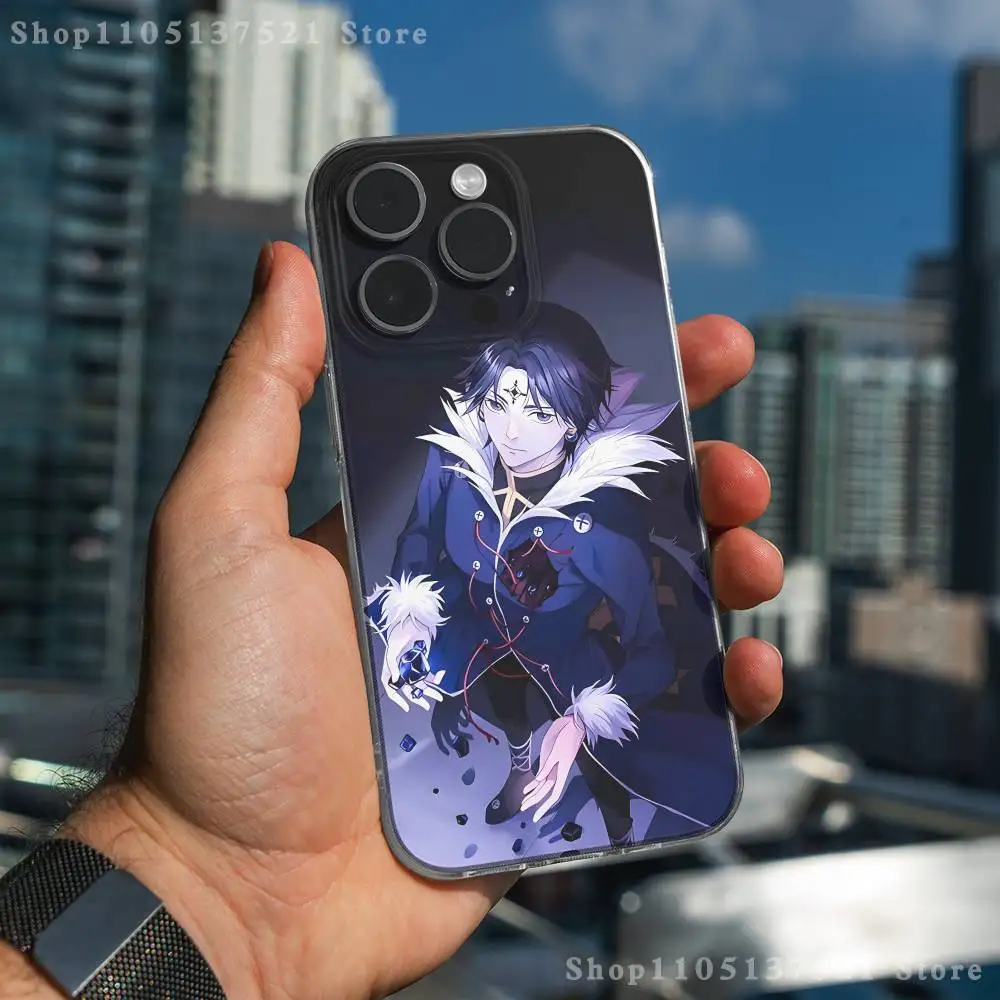 C-Chrollo L-Lucilfer iPhoneケース iPhone 17,16,15,14,13,12,11 Pro,Max,Plus,X,XS,XR,SE4,E Mini対応 透明 ソフトカバー