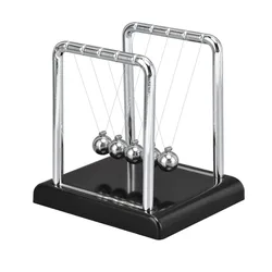 Newtons Cradle Balance Balls Science Pendulum Science Physics Gadget Desktop Fidget Toys For ADHD And Anxiety Adults Children