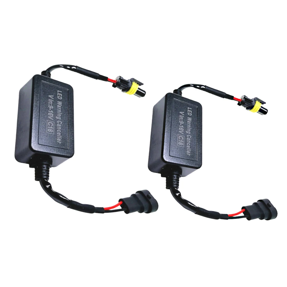 2Pcs Car LED Headlight Decoder For Remove The Fault Light Alarm To Install 9V-16V 9006 C18 Car Accessories