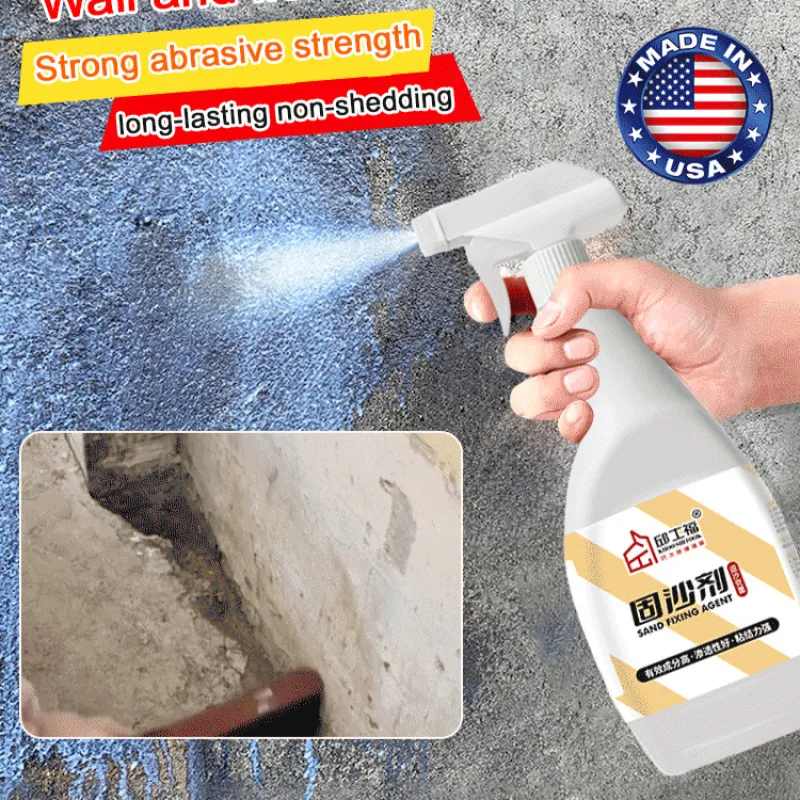 Waterbased wall and floor sandfixing agent Multifunctional concrete surrounded by reinforcer