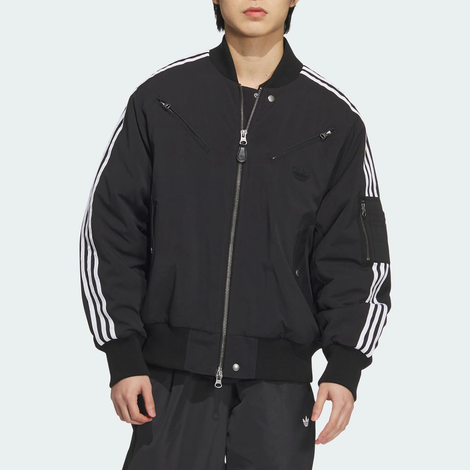 

Adidas подлинная мужская свободная повседневная куртка в три полоски JD3743