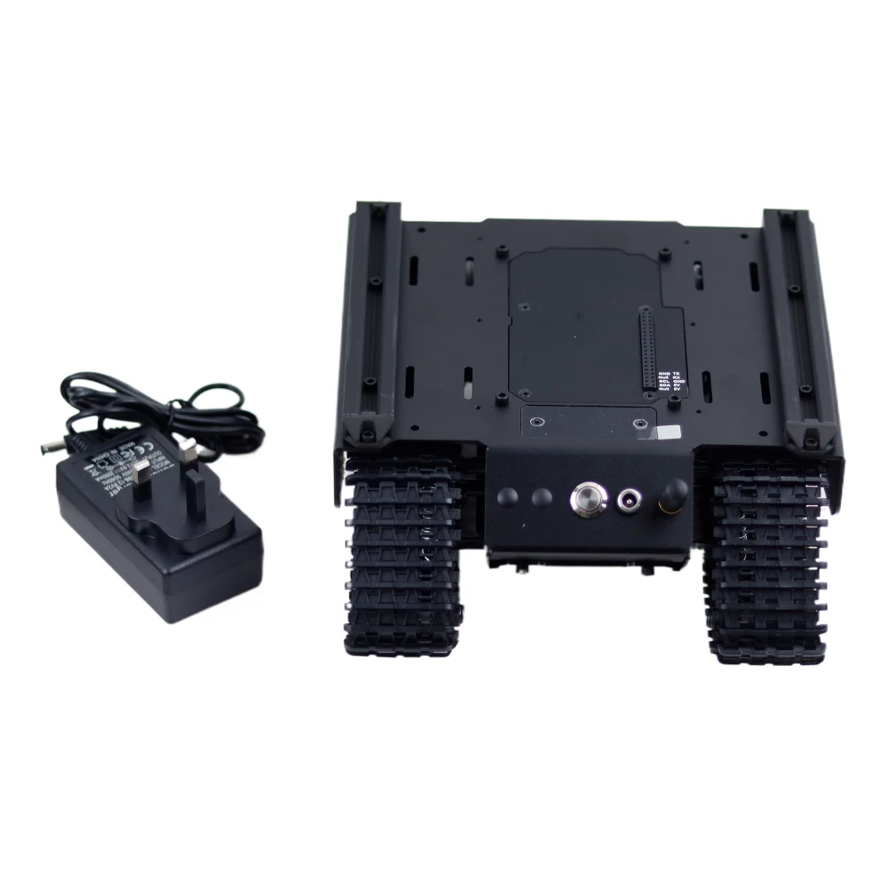 UGV01 (EN),Flexible And Expandable Off-Road Tracked UGV, Multiple Hosts Support, With External Rails And ESP32 Slave Computer