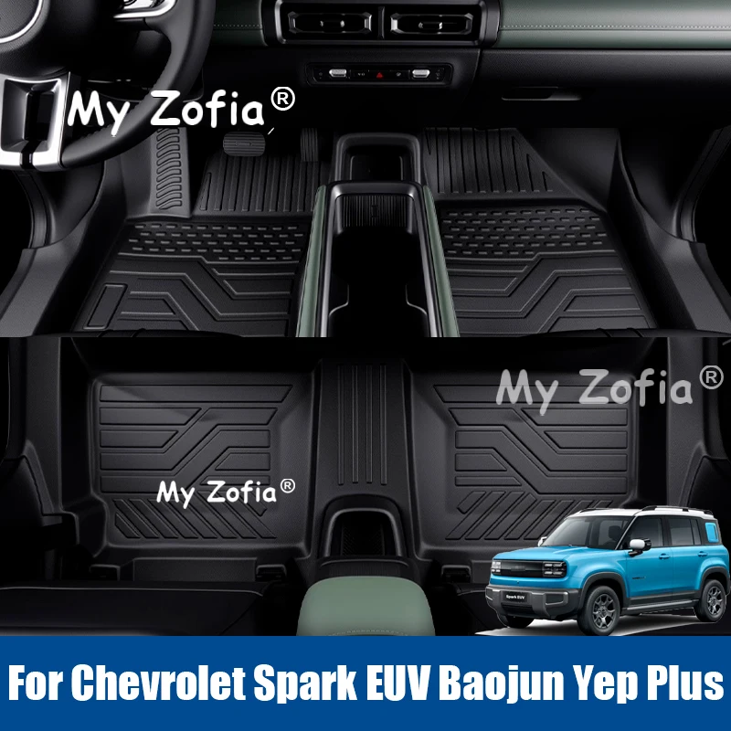 

TPE Foot Mats Floor Mats For Chevrolet Spark EUV Baojun Yep Plus 2025 2026 Car All Weather Cargo Liner Trunk Mat Accessories