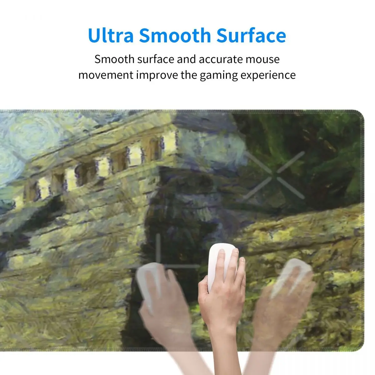 Starry Night In The Ancient Mayan Temple Temple Of The Inscriptions Rubber Keyboard Pads