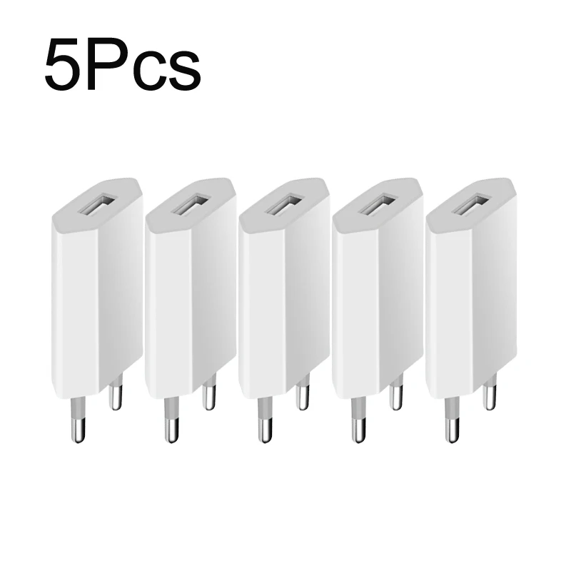 5 sztuk 5V 1A ładowarka podróżna USB ładowarka ładowarka do Apple iPhone XS Max XS XR X SE 2020 8 7 6 6S 5S 5 SE 4 4S ue wtyczka telefonu