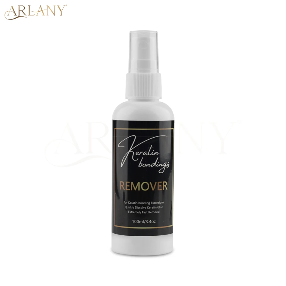 

ARLANY 100ml Hair Extension Glue Remover Keratin Bonding Remover Fast Remover for Pre-bonded Extensions Hot Melt Glue Remover