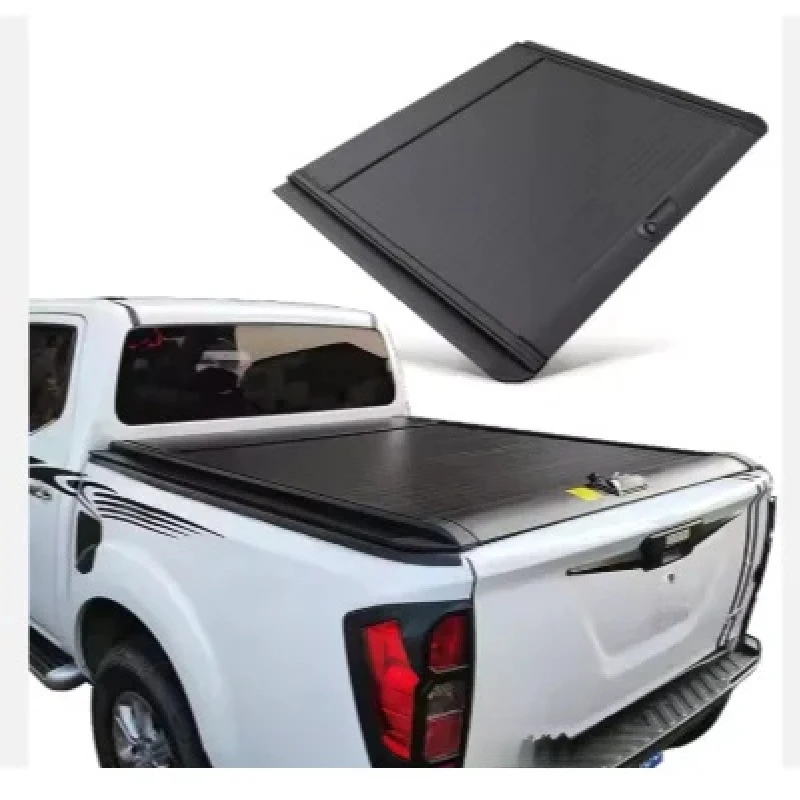 Functional Retractable Roller Shutter Tonneau Cover, Easy To Operate Protective Lid For Pickup Truck Bed In Multiple Sizes
