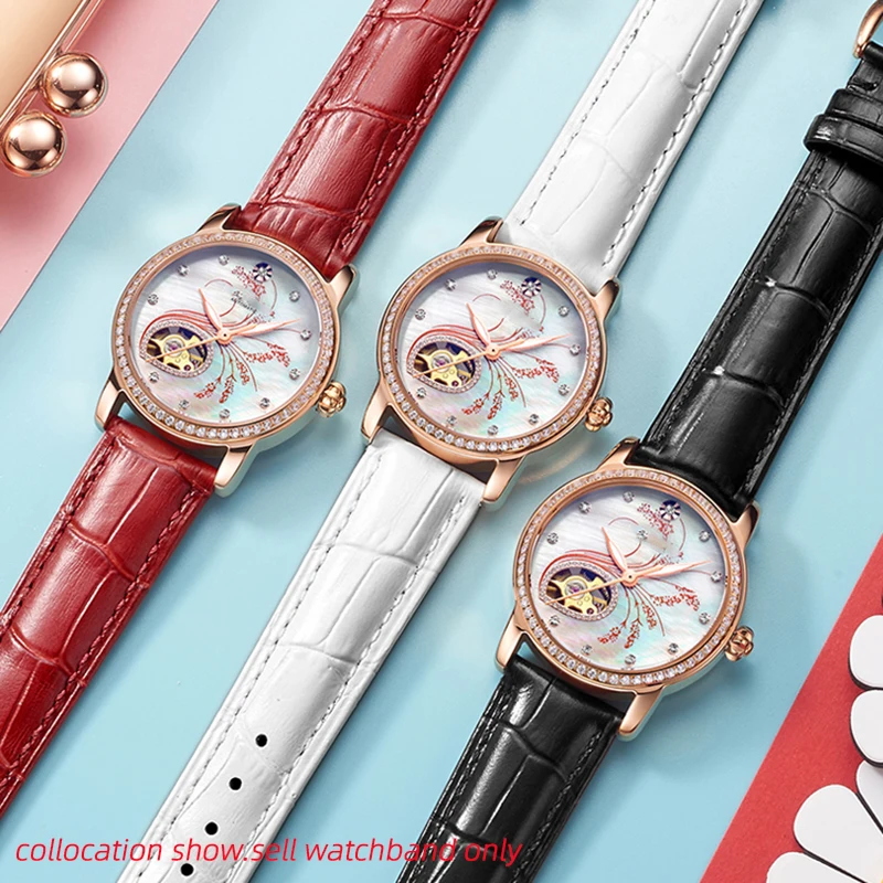 Bracelet de montre en cuir véritable Cirhide pour hommes et femmes, bracelet souple, vert, rose, rouge, bleu, accessoires de mode, 12mm, 14mm, 15mm, 16mm, 18mm, 20mm