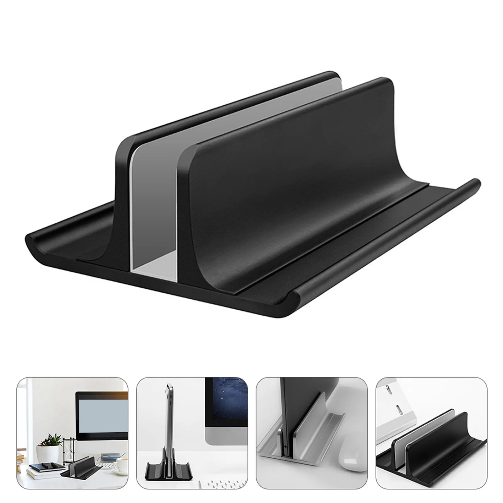Support de refroidissement pour ordinateur portable en alliage d'aluminium à haute conductivité pour une dissipation thermique rapide, design de bureau propre, support de radiateur pour ordinateur portable