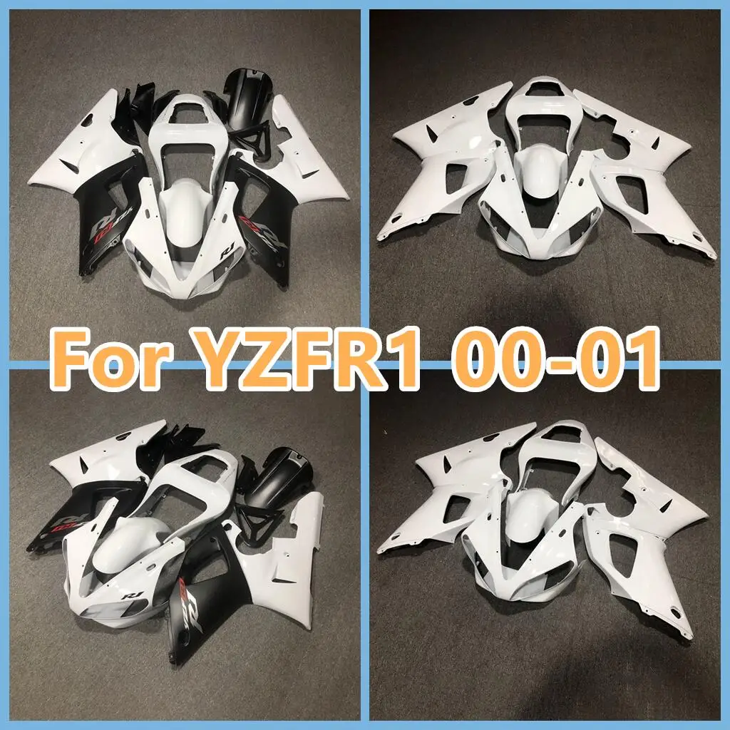 

Custom Bodywork for Yamaha 00 01 YZFR1 YZF-R1 YZF R1 2000 2001 Motorcycle Injection Full Bodywork Cowl White