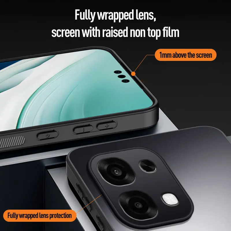 حافظة لهاتف OPPO F31 A6 Pro 4G 5G فاخرة من الأكريليك غير اللامع غطاء كمبيوتر متجمد لهاتف OPPO F31 ممتص للصدمات Funda #6