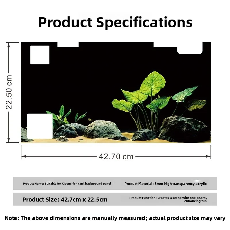 Smart Eco-Friendly 3D Aquarium Background Board Sticker Decoration Scenic Accessories for  Smart Fish Tank