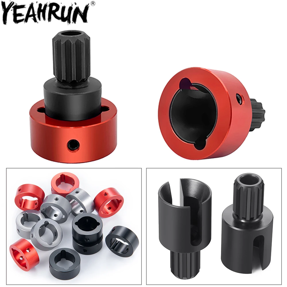 YEAHRUN Aluminum Diff Drive Cup Sleeves Reinforcement Ring for 1/5 X-Maxx XMAXX RC Buggy Trucks Car Upgrade Parts