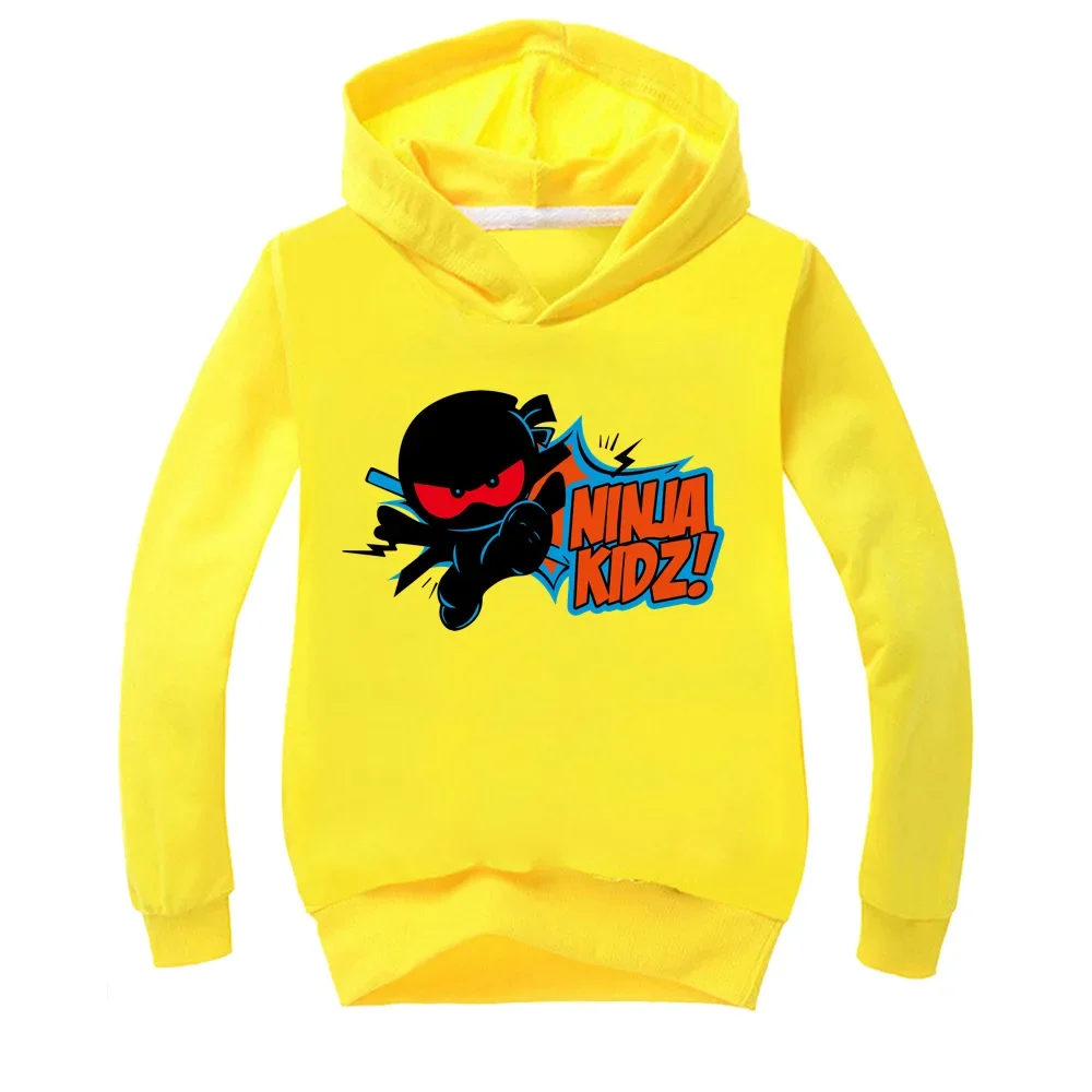 Children's Sweatshirts Ninja Kidz Kids Clothes Autumn Spring Long Sleeve Cotton Hoodies Pullover Toddler Girls Boys Coat