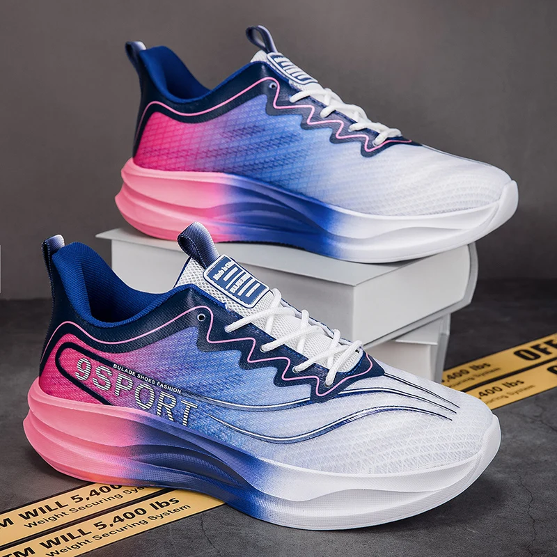 

Мужская спортивная обувь с дышащей сеткой, противоскользящие, износостойкие, амортизирующие, мягкая подошва, легкие кроссовки для мужчин, кроссовки