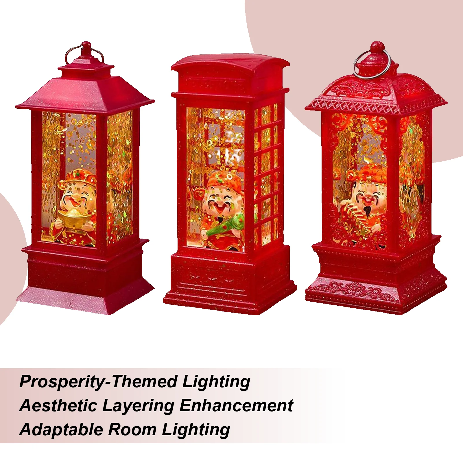 

Новогодний свет God Of Wealth Настольный декор Домашний декор Прикроватная лампа для детей Подростки Взрослые арендаторы Домашние украшения Гостиная