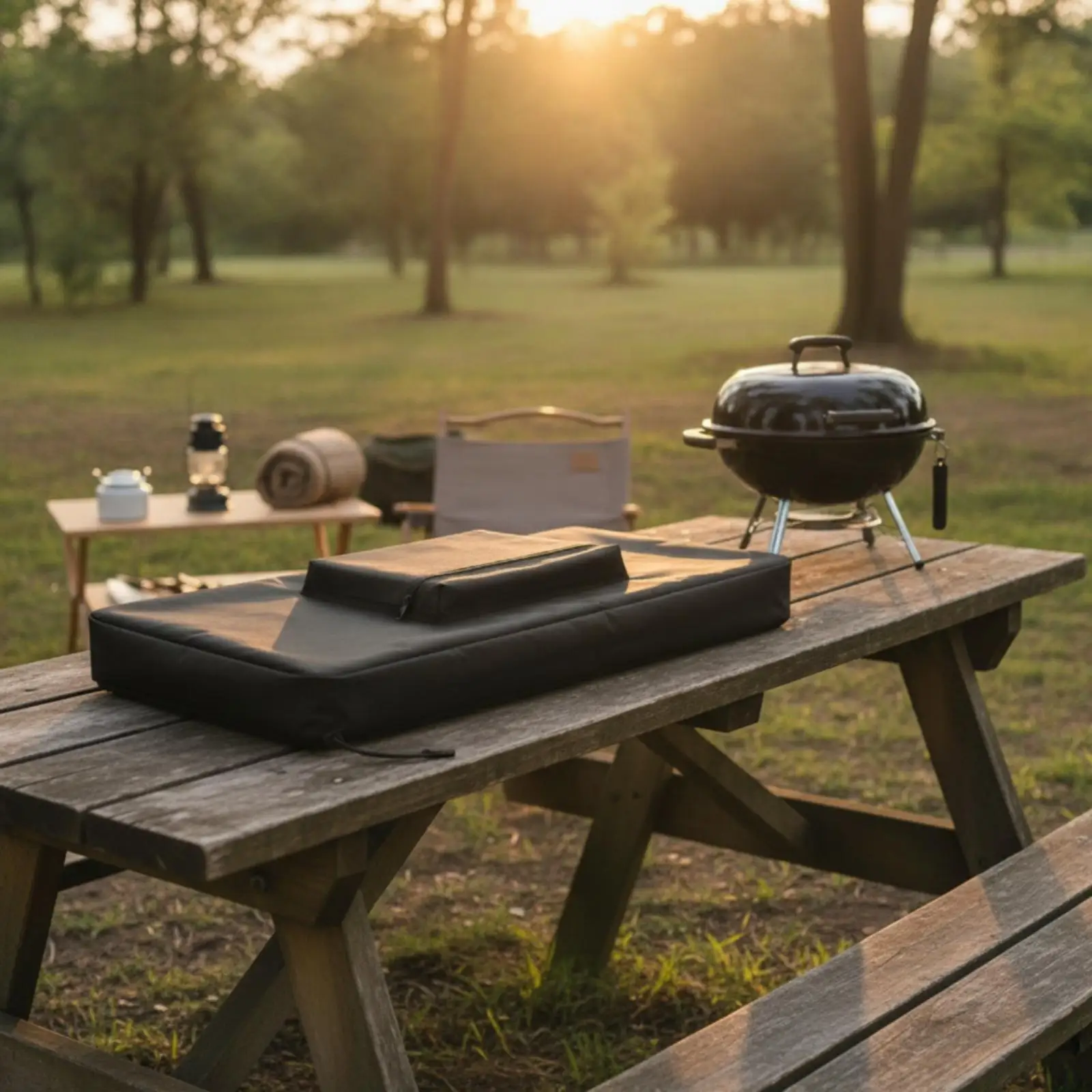 Kitchen Appliance Cover Waterproof Nylon Grill Bag Electric Grill Storage Case Dustproof Pouch for Barbecue Plate view 6