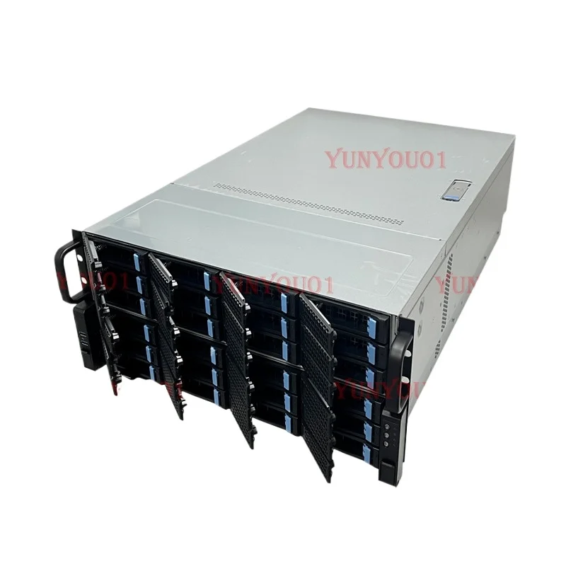 

24 bay 4U chassis 12GB backplane ATX power server rack mounted hot swappable NAS storage chassis