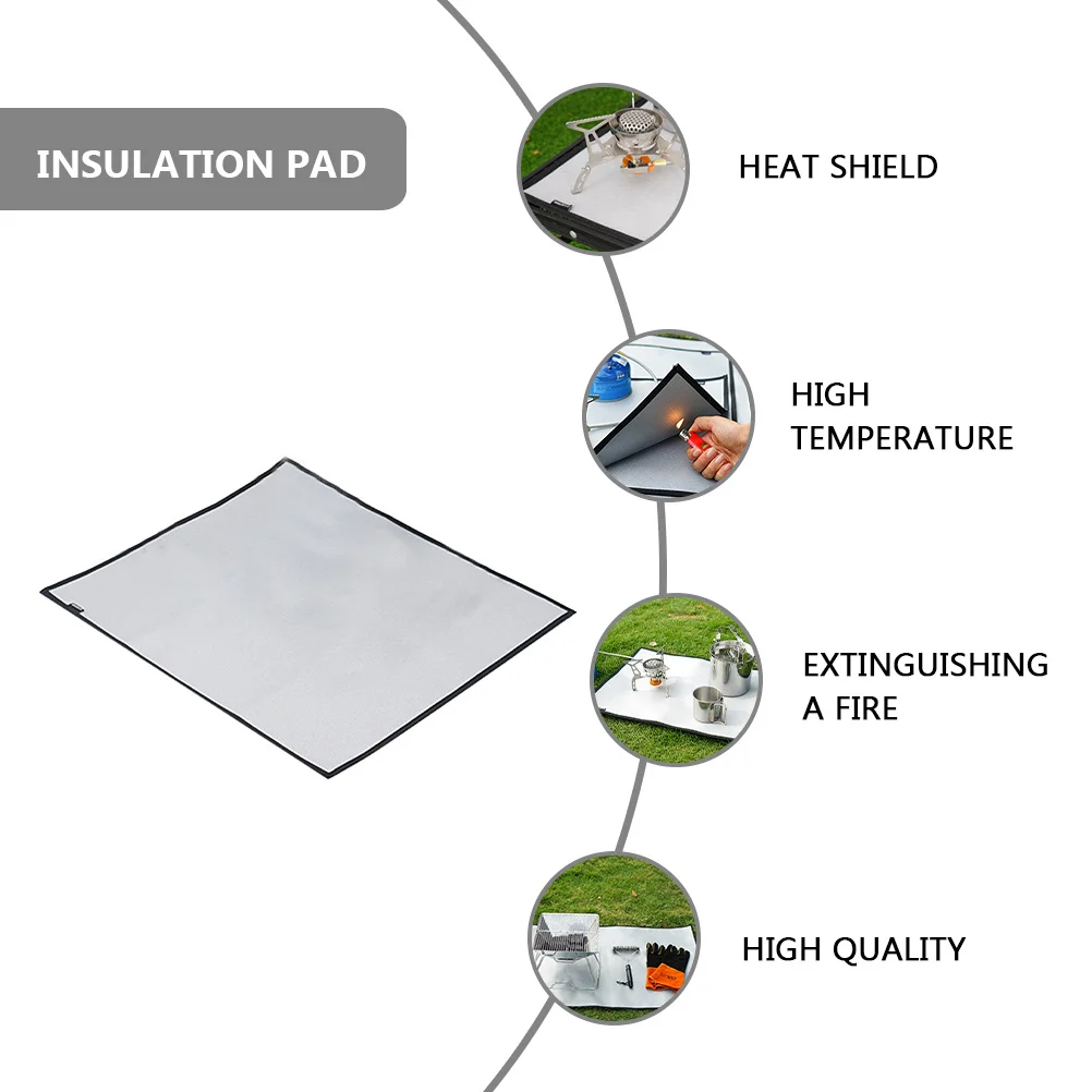 1 قطعة بطانية مقاومة للحريق مقاومة للحرارة تحديد الموقع للمطبخ شواء التخييم الموقد الطوارئ بقاء لوازم الشواء