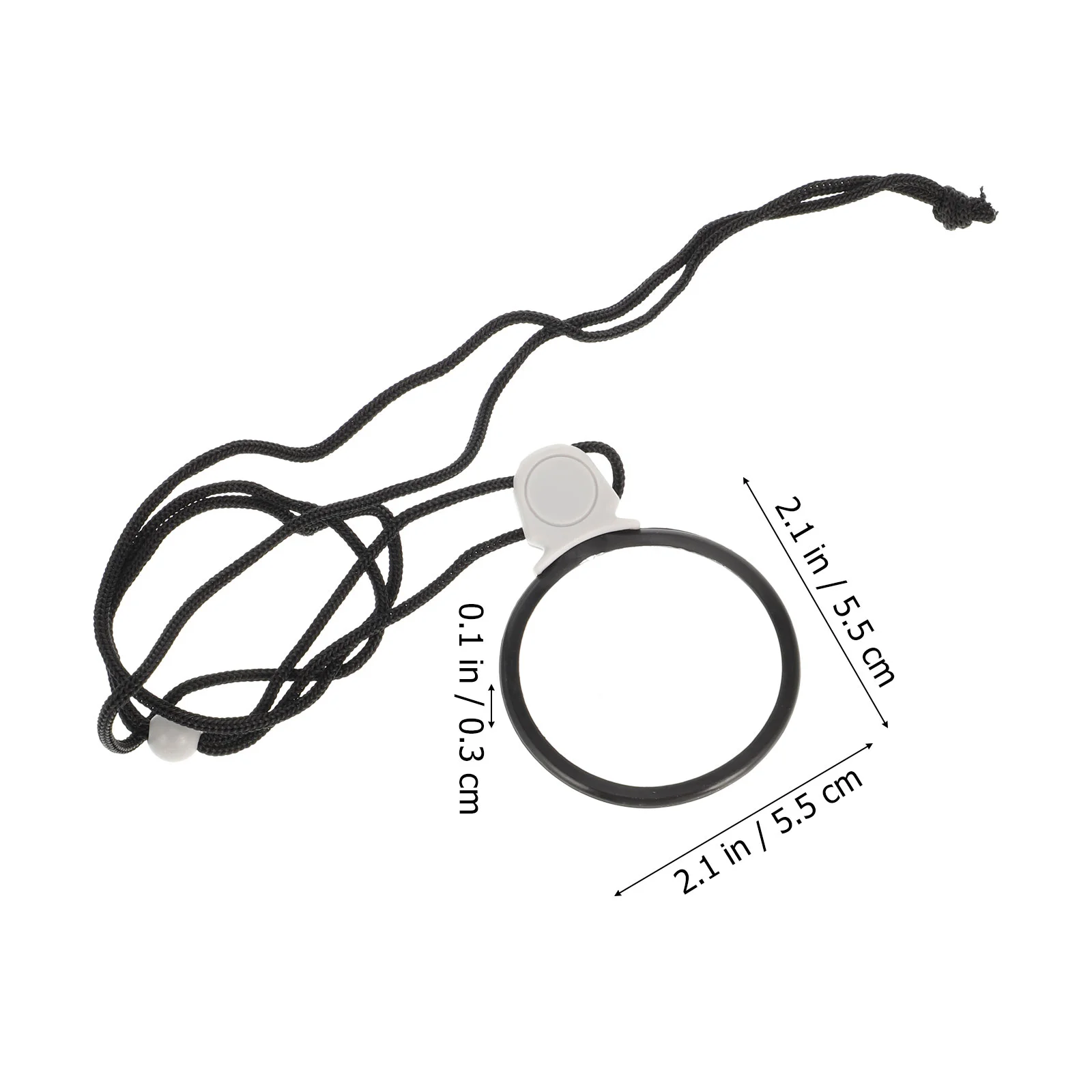 Monocle Lens Magnifying Glass Clear Glasses Jewelry Hanging Loupe Necklace Magnifier Man